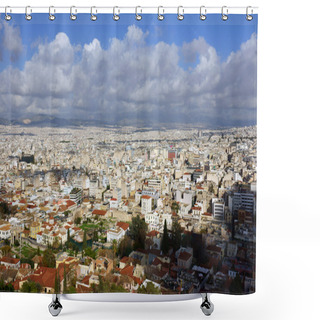 Personality  View Over Athens Shower Curtains
