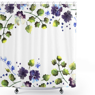 Personality  Spring Floral Pattern Shower Curtains