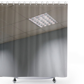 Personality  Close-up Of Fluorescent Lamp Shower Curtains