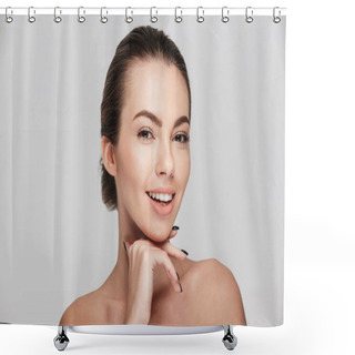 Personality  Smiling Shower Curtains