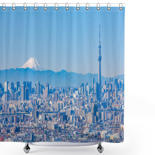 Personality  Tokyo City View Shower Curtains