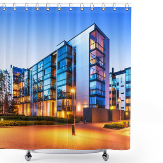 Personality  Modern Real Estate Shower Curtains