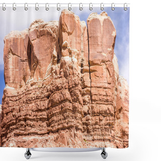 Personality  Hoodoo Rock Formations At Utah National Park Mountains Shower Curtains