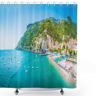 Personality  Town Of Amalfi, Amalfi Coast, Campania, Italy Shower Curtains