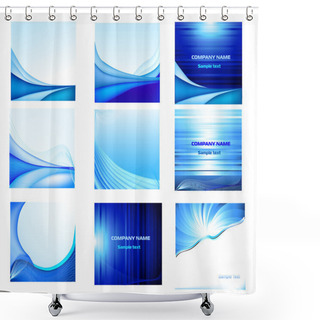 Personality  Abstract Vector Background Set Shower Curtains
