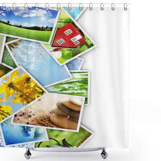 Personality  Collection Of Photos Shower Curtains
