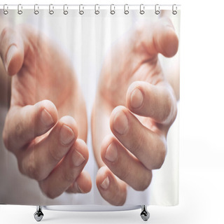 Personality  Open Hands Shower Curtains