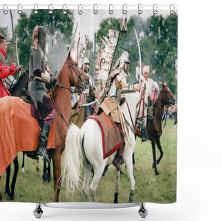 Personality  Polish Winged Hussars Shower Curtains