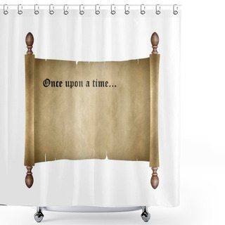 Personality  Scroll With Once Upon A Time Shower Curtains