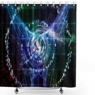 Personality  Elegance Of Numbers Shower Curtains