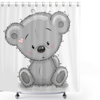 Personality  Teddy Bear Shower Curtains