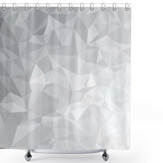 Personality  Gray Triangles Background Shower Curtains