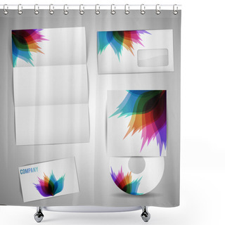 Personality  Selected Corporate Templates Vector Illustration Shower Curtains