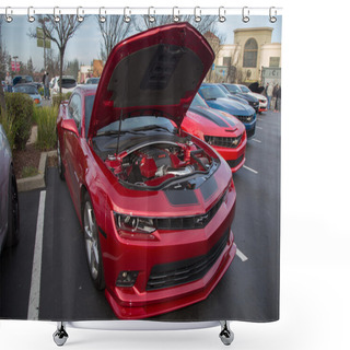 Personality  BlackHawk Cars N Coffee Car Show Danville Ca Shower Curtains