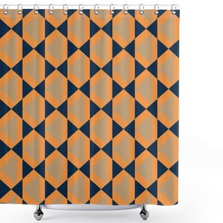 Personality  Abstract Creative Background With Repeated Shapes Shower Curtains