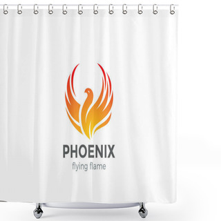 Personality  Phoenix Logo Flying Bird  Shower Curtains