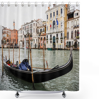 Personality  Canal With Gondola And Ancient Buildings In Venice, Italy  Shower Curtains