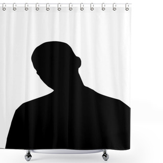 Personality  Man Silhouette Shower Curtains
