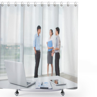 Personality  Modern Office Shower Curtains
