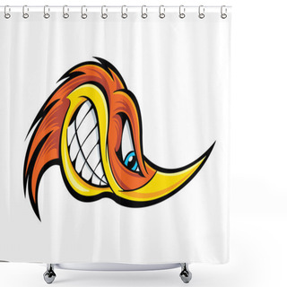 Personality  Cartoon Woodpecker Head Shower Curtains