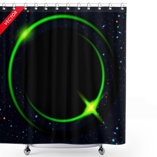 Personality  Vector Abstract Background With Luminous Backdrop Shower Curtains