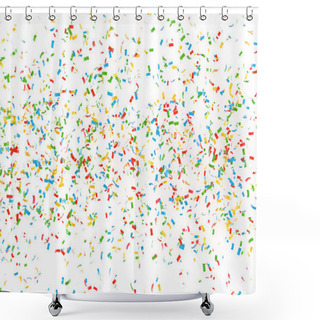 Personality  Festive Background Of Confetti Shower Curtains