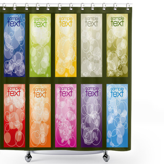 Personality  Vertical Card Templates Shower Curtains