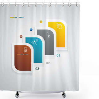 Personality  Modern Speech Bubble Template Style. Shower Curtains