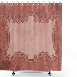 Personality  Grunge Label Shower Curtains