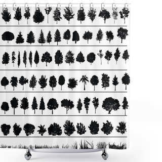 Personality  Trees, Bushes, Grass Shower Curtains