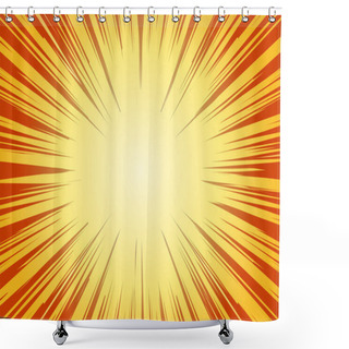 Personality  Sun Rays For Comic Books  Shower Curtains