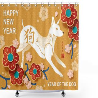 Personality  Chinese New Year Poster Shower Curtains