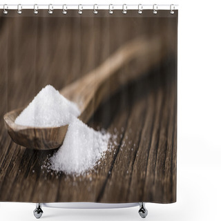 Personality  White Sugar On A Spoon Shower Curtains