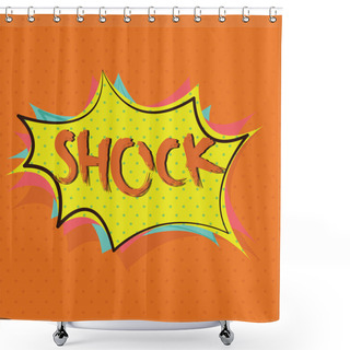 Personality  A Word Shock Illustration. Shower Curtains