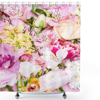 Personality  Beautiful Blooming Flowers Shower Curtains