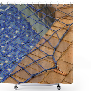 Personality  Pool Net Shower Curtains
