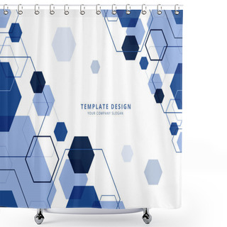 Personality  Geometric Abstract  Background ,Template Design , Vector And Illustration Shower Curtains