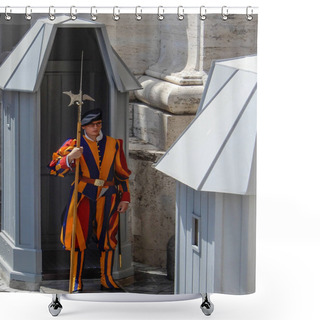Personality  Swiss Guard Shower Curtains