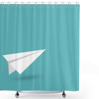 Personality  Paper Plane Shower Curtains