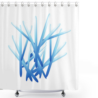 Personality  Vector Icon Coral Shower Curtains