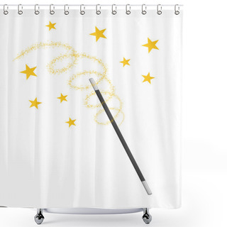 Personality  Magic Wand Shower Curtains