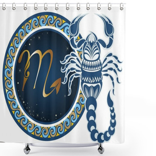 Personality  Zodiac Signs - Scorpio Shower Curtains