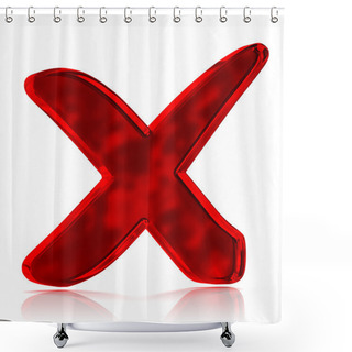 Personality  Red Cross Mark Symbol Shower Curtains