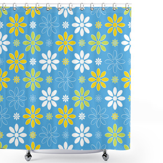 Personality  Abstract Seamless Floral Pattern Shower Curtains