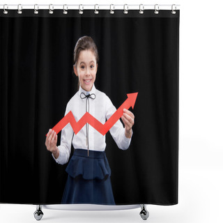Personality  Girl With Red Arrow Shower Curtains