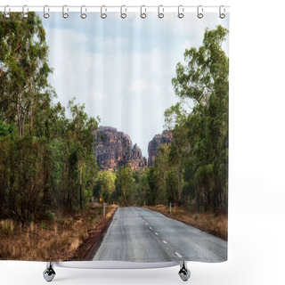Personality  Road Leading Through Kakadu National Park, Australia. Shower Curtains