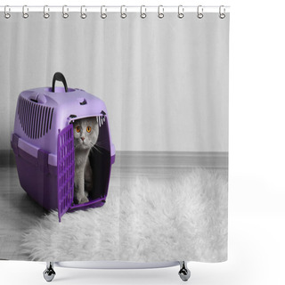 Personality  Cute Funny Cat Shower Curtains
