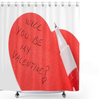 Personality  Will You Be My Valentine? Shower Curtains