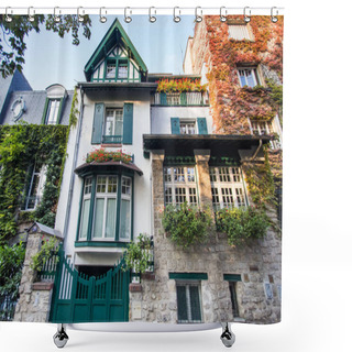 Personality  Montmartre Streets In Paris, France, Europe. Cozy Cityscape Of Architecture And Landmarks. Travel Sightseeng Concept Shower Curtains