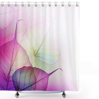 Personality  Floral Design. Leaves Shower Curtains